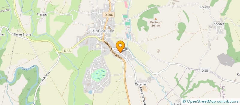 localisation de l'entreprise MONSIEUR CHRISTIAN DORGET  ESPALY-SAINT-MARCEL