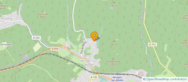 localisation de l'entreprise MONSIEUR CHRISTIAN DORSCHNER  WINGEN-SUR-MODER
