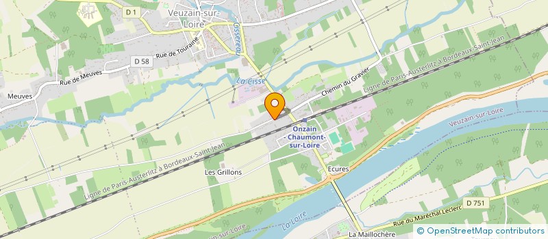 localisation de l'entreprise MONSIEUR CHRISTIAN DOUCOT  VEUZAIN-SUR-LOIRE