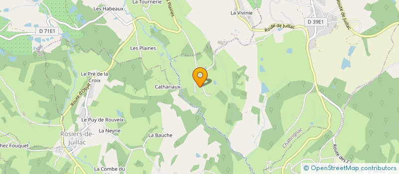 localisation de l'entreprise MONSIEUR CHRISTIAN DOUSSEAU à CHABRIGNAC