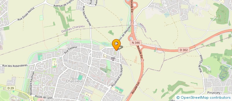 localisation de l'entreprise MONSIEUR CHRISTIAN DOUX  CHASSIEU