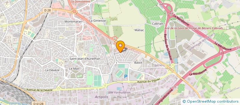 localisation de l'entreprise MONSIEUR CHRISTIAN DRAGICEVIC à BEZIERS