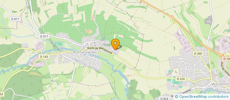 localisation de l'entreprise MONSIEUR CHRISTIAN DREYER  ROMANSWILLER