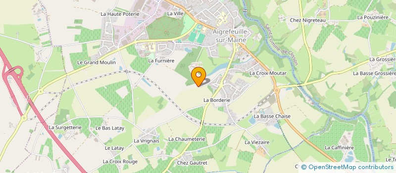 localisation de l'entreprise MONSIEUR CHRISTIAN DU BOURG  AIGREFEUILLE-SUR-MAINE