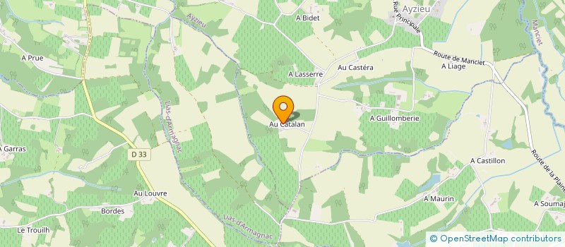 localisation de l'entreprise MONSIEUR CHRISTIAN DUBEDAT  AYZIEU