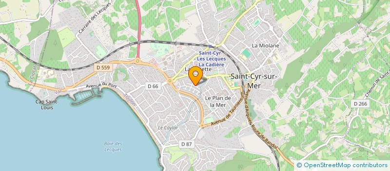 localisation de l'entreprise MONSIEUR CHRISTIAN DUBEZ à SAINT-CYR-SUR-MER