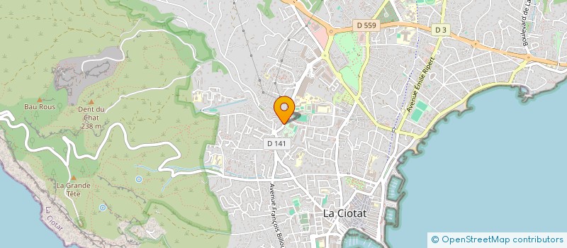 localisation de l'entreprise MONSIEUR CHRISTIAN DUBOEUF  LA CIOTAT