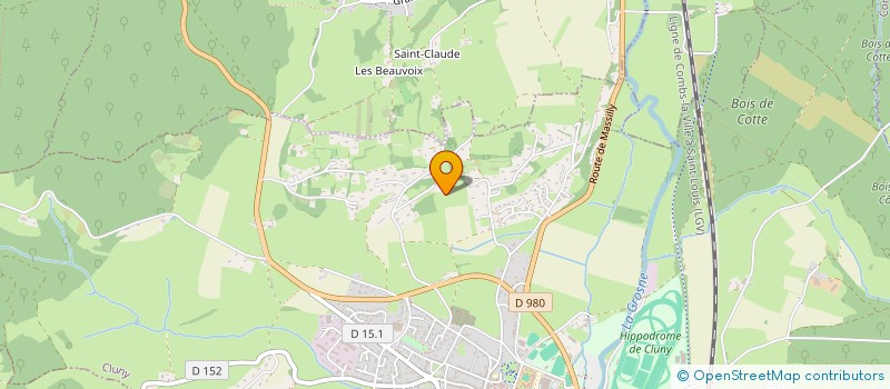 localisation de l'entreprise MONSIEUR CHRISTIAN DUBOIS  CLUNY