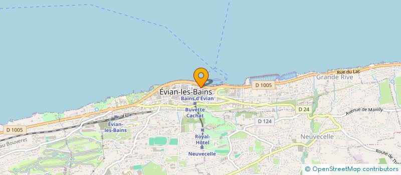 localisation de l'entreprise MONSIEUR CHRISTIAN DUBREUIL à EVIAN-LES-BAINS
