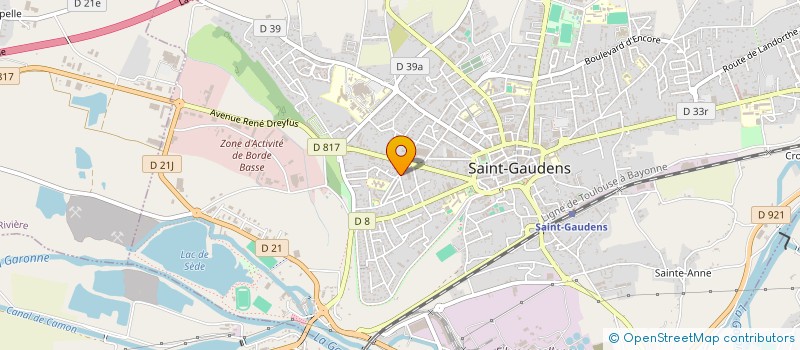 localisation de l'entreprise MONSIEUR CHRISTIAN DUBUC  SAINT-GAUDENS