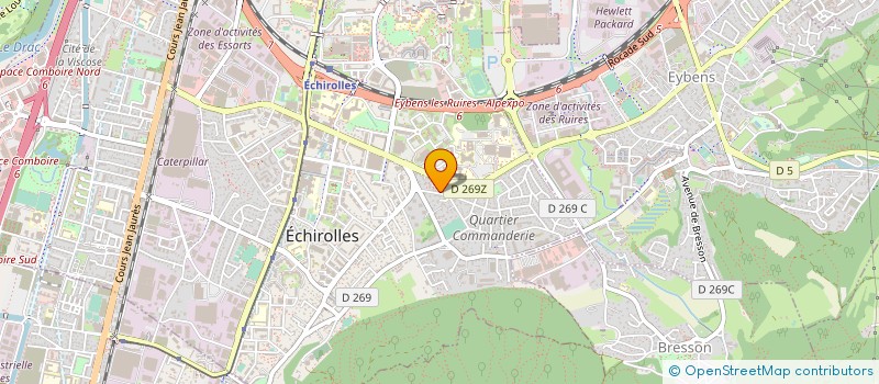 localisation de l'entreprise MONSIEUR CHRISTIAN DUCLOT  ECHIROLLES