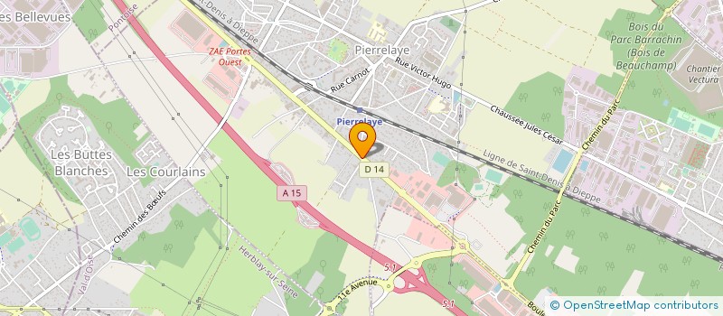 localisation de l'entreprise MONSIEUR CHRISTIAN DUFOURCQ  PIERRELAYE