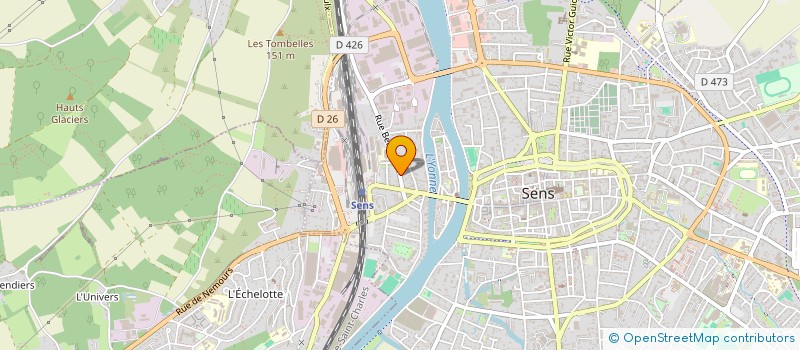 localisation de l'entreprise MONSIEUR CHRISTIAN DUGAS à SENS
