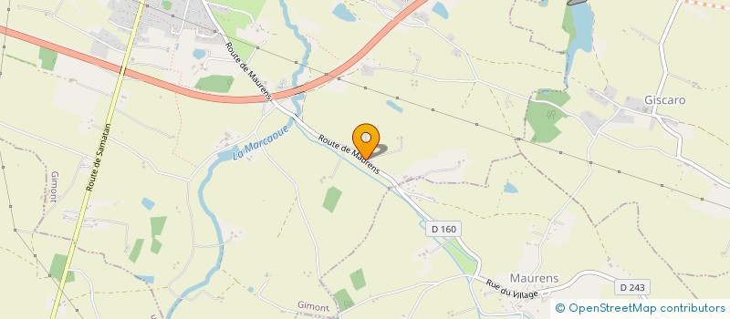 localisation de l'entreprise MONSIEUR CHRISTIAN DULONG  ESCORNEBOEUF