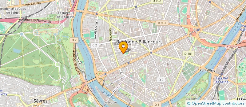 localisation de l'entreprise MONSIEUR CHRISTIAN DUMAS  BOULOGNE-BILLANCOURT