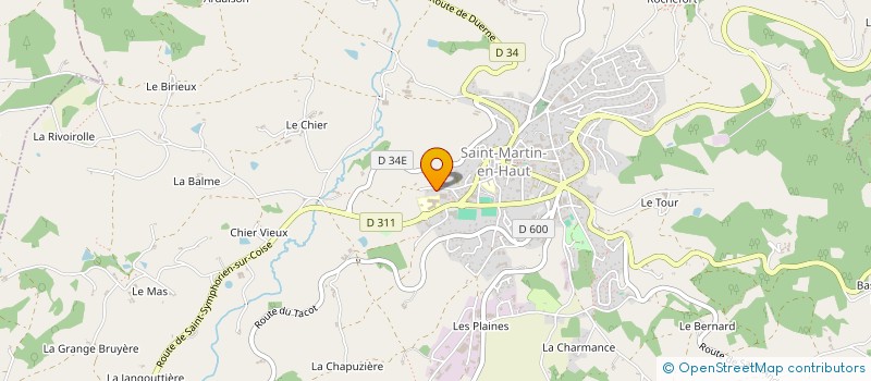 localisation de l'entreprise MONSIEUR CHRISTIAN DUMORTIER à SAINT-MARTIN-EN-HAUT