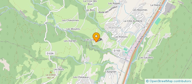 localisation de l'entreprise MONSIEUR CHRISTIAN DUNAND PALLAZ à MARTHOD