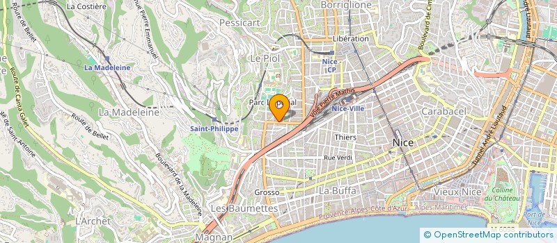 localisation de l'entreprise MONSIEUR CHRISTIAN DUNET  NICE