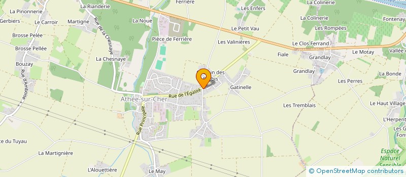 localisation de l'entreprise MONSIEUR CHRISTIAN DUPONT  SAINT-MARTIN-LE-BEAU