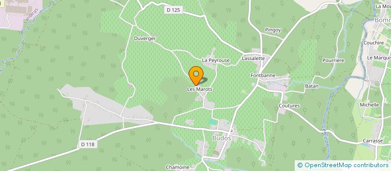 localisation de l'entreprise MONSIEUR CHRISTIAN DUPRAT  BUDOS