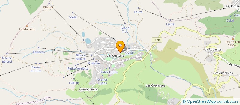 localisation de l'entreprise MONSIEUR CHRISTIAN DUPRAT  FONTCOUVERTE-LA-TOUSSUIRE