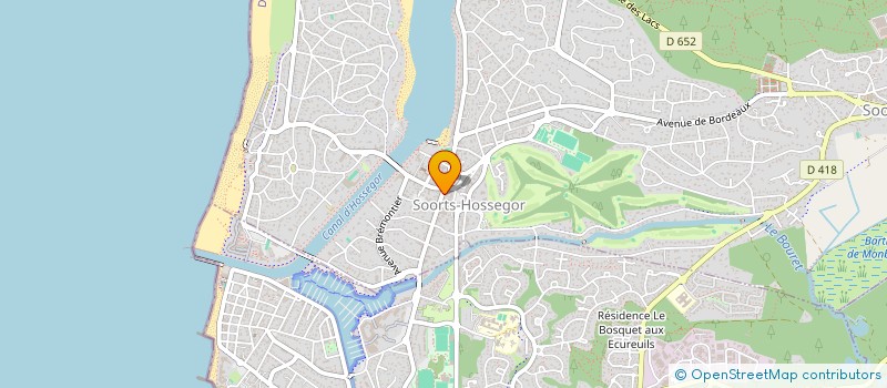 localisation de l'entreprise MONSIEUR CHRISTIAN DUPUIS  SOORTS-HOSSEGOR