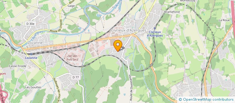 localisation de l'entreprise MONSIEUR CHRISTIAN DUPUY à CIVRIEUX-D'AZERGUES