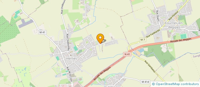 localisation de l'entreprise MONSIEUR CHRISTIAN DUQUESNE  HERLIES