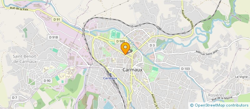localisation de l'entreprise MONSIEUR CHRISTIAN DURAND à CARMAUX