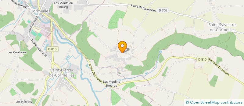 localisation de l'entreprise MONSIEUR CHRISTIAN DURAND  SAINT-SYLVESTRE-DE-CORMEILLES