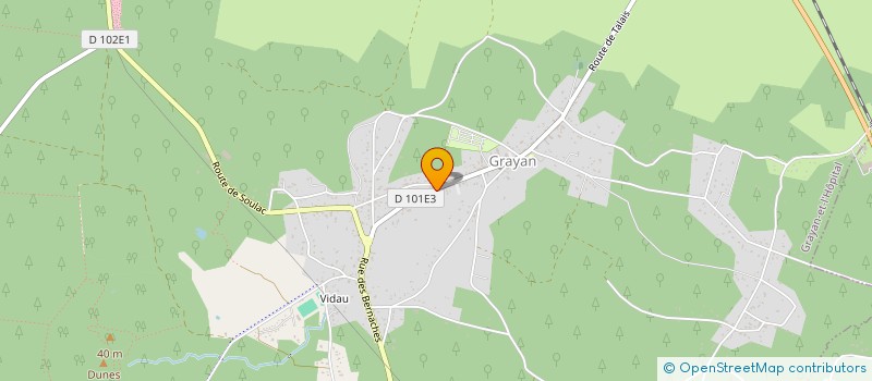 localisation de l'entreprise MONSIEUR CHRISTIAN DURAND  GRAYAN-ET-L'HOPITAL