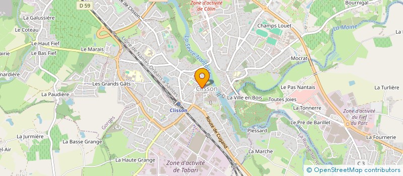localisation de l'entreprise MONSIEUR CHRISTIAN DURET  CLISSON
