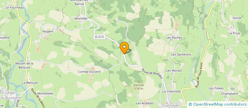 localisation de l'entreprise MONSIEUR CHRISTIAN DURY à TRAMAYES