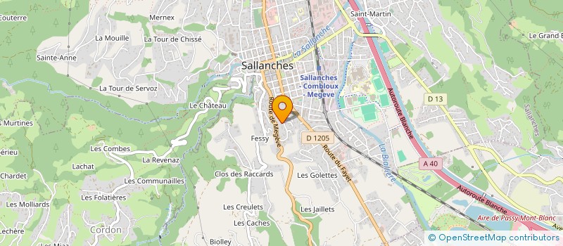 localisation de l'entreprise MONSIEUR CHRISTIAN DUSSERT  SALLANCHES