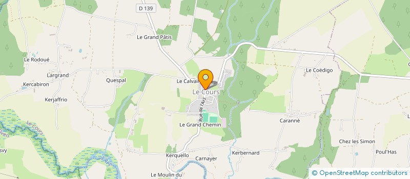 localisation de l'entreprise MONSIEUR CHRISTIAN DUVAL  LE COURS