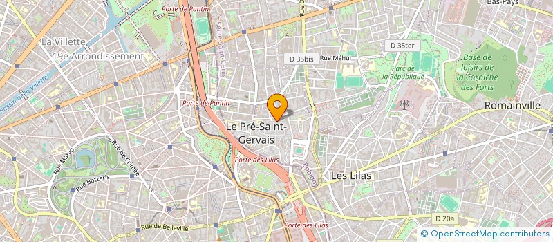 localisation de l'entreprise MONSIEUR CHRISTIAN DUVAL  LE PRE-SAINT-GERVAIS