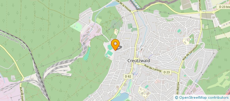 localisation de l'entreprise MONSIEUR CHRISTIAN DUVAL  CREUTZWALD