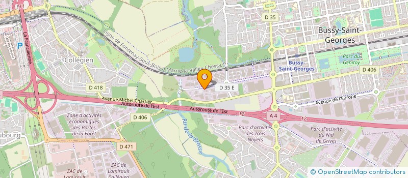 localisation de l'entreprise MONSIEUR CHRISTIAN EL DEBS  BUSSY-SAINT-GEORGES