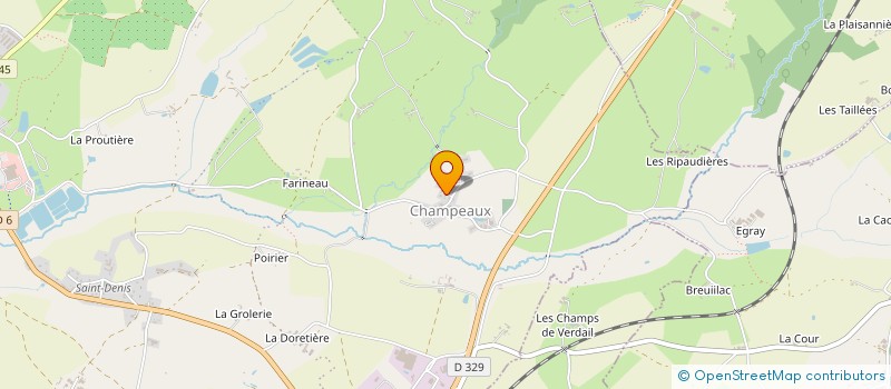 localisation de l'entreprise MONSIEUR CHRISTIAN ELIE  CHAMPDENIERS