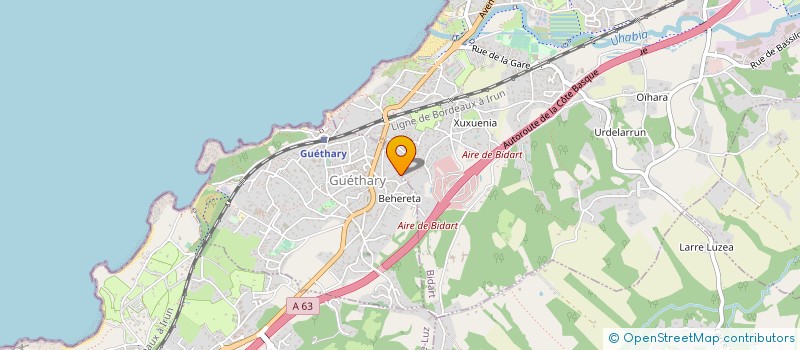 localisation de l'entreprise MONSIEUR CHRISTIAN ERRECARTE  GUETHARY