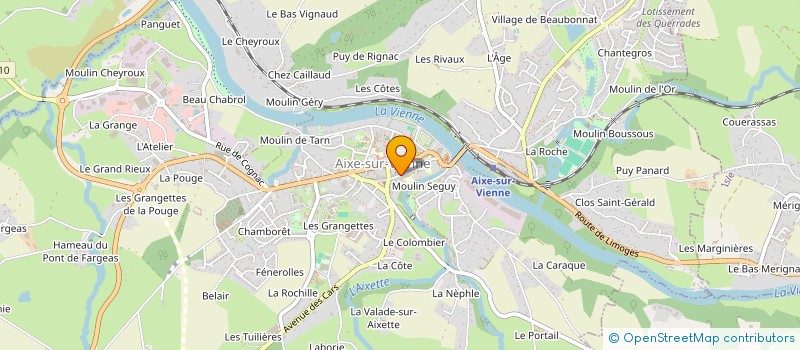 localisation de l'entreprise MONSIEUR CHRISTIAN ESCULIER  AIXE-SUR-VIENNE