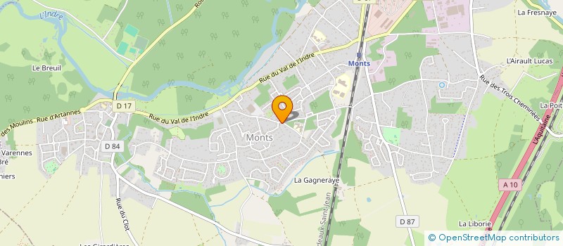 localisation de l'entreprise MONSIEUR CHRISTIAN ESNAULT  MONTS