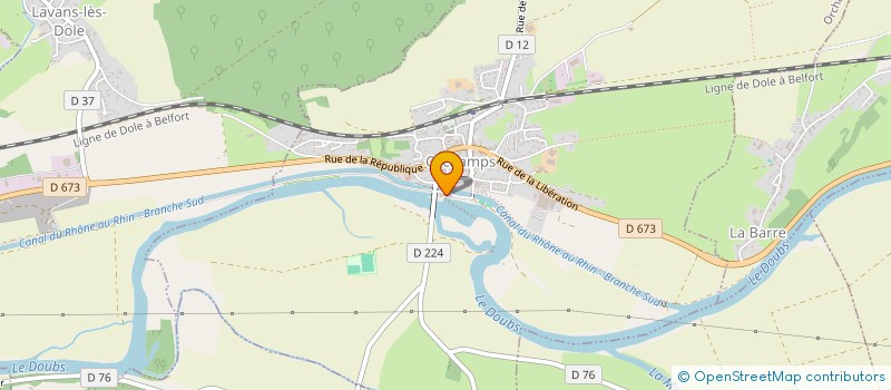 localisation de l'entreprise MONSIEUR CHRISTIAN ESPIRE  ORCHAMPS