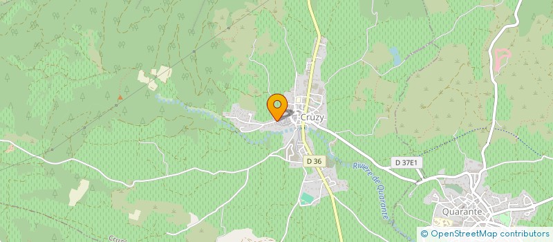 localisation de l'entreprise MONSIEUR CHRISTIAN ESTEVENON  CRUZY