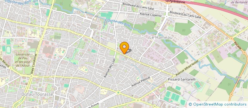 localisation de l'entreprise MONSIEUR CHRISTIAN ETCHEPARE à PAU