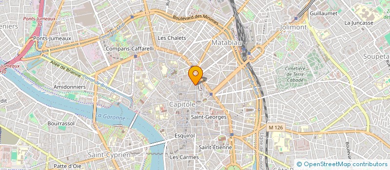 localisation de l'entreprise MONSIEUR CHRISTIAN ETELIN  TOULOUSE