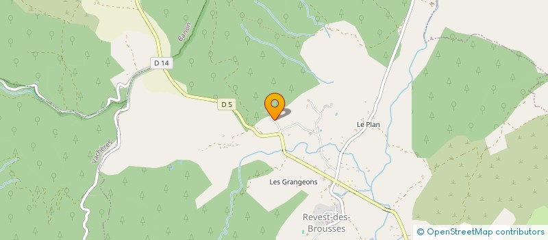 localisation de l'entreprise MONSIEUR CHRISTIAN ETHEVE  REVEST-DES-BROUSSES