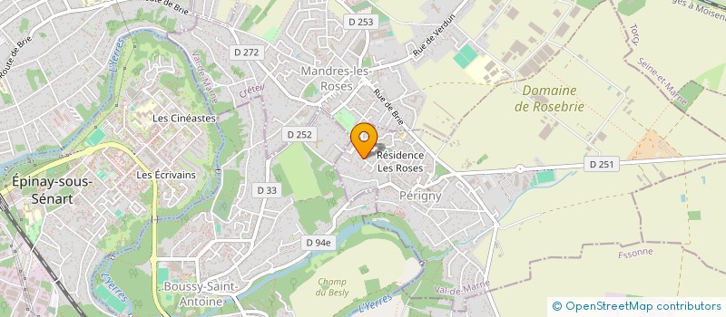 localisation de l'entreprise MONSIEUR CHRISTIAN EVIN  PERIGNY