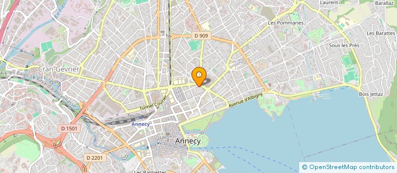 localisation de l'entreprise MONSIEUR CHRISTIAN EVRARD à ANNECY