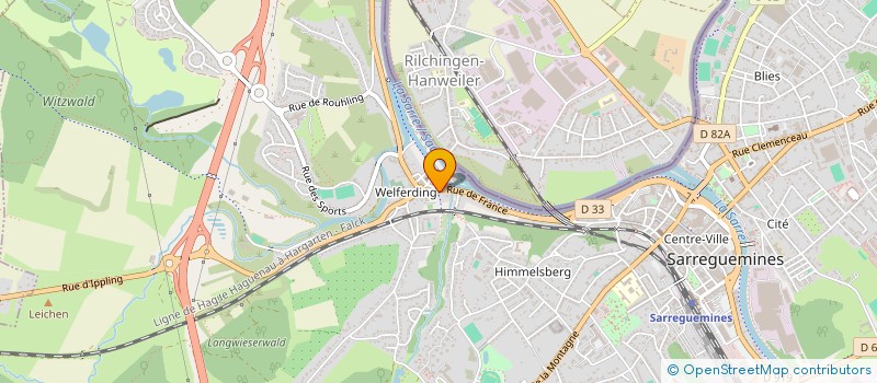 localisation de l'entreprise MONSIEUR CHRISTIAN EYERMANN  SARREGUEMINES